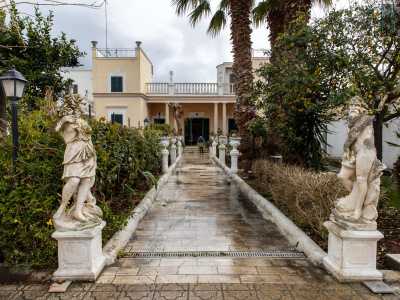 Non ci resta quindi che andare a visitare la residenza. Superato il cancello d�ingresso attraversiamo l�ampio ed elegante giardino. Ci accolgono subito le statue di Nettuno e Diana cacciatrice...
